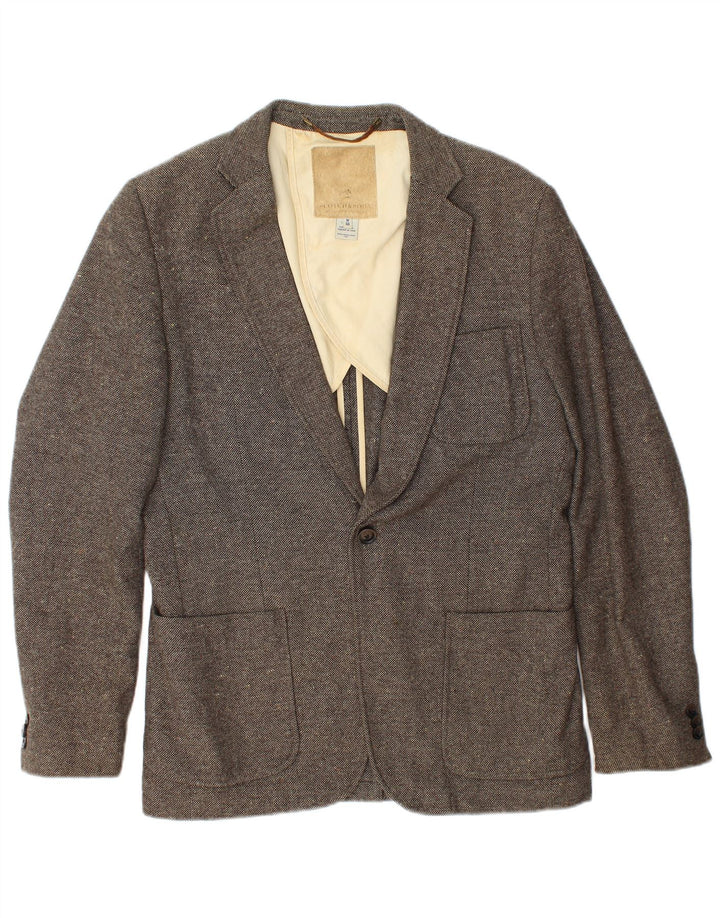 Jaqueta blazer masculina SCOTCH & SODA com 1 botão IT 48 marrom médio