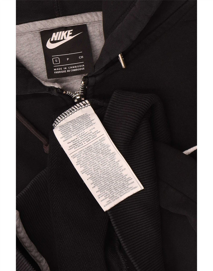 Suéter Nike Masculino Zip com Capuz Pequeno Algodão Preto
