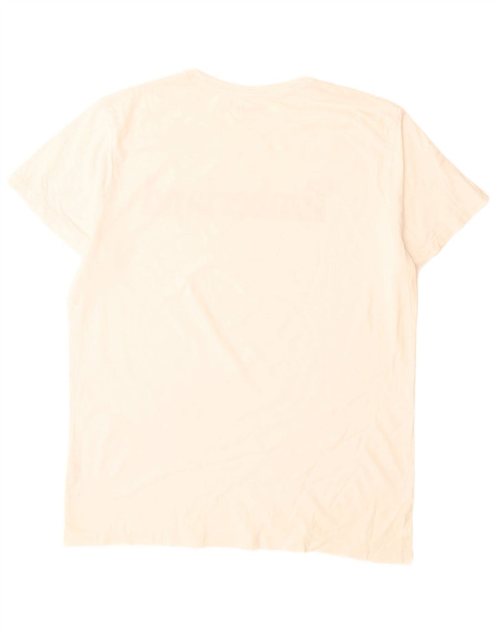 Timberland Camiseta masculina gráfica grande algodão branco