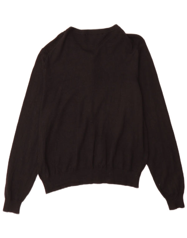 Suéter cardigã feminino Marks & Spencer UK 18 XL preto viscose