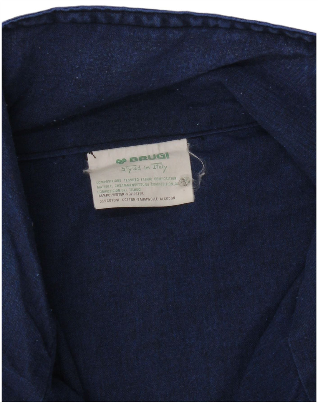 Brugi Mens Bomber Jacket UK 40 Grande Poliéster Colourblock Azul