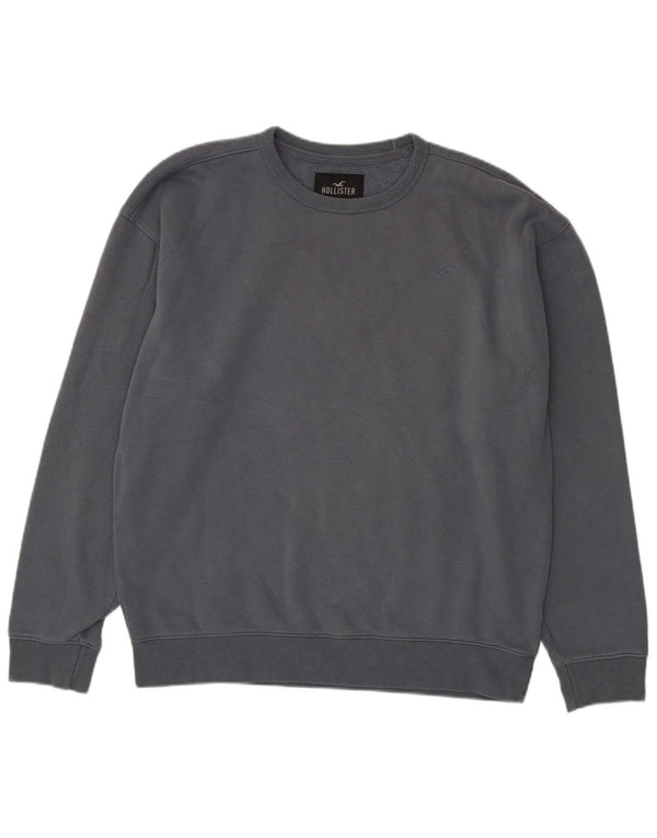 Hollister moletom masculino jumper XL cinza