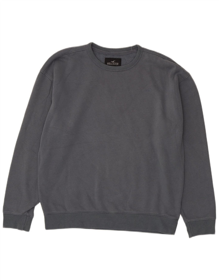 Hollister moletom masculino jumper XL cinza