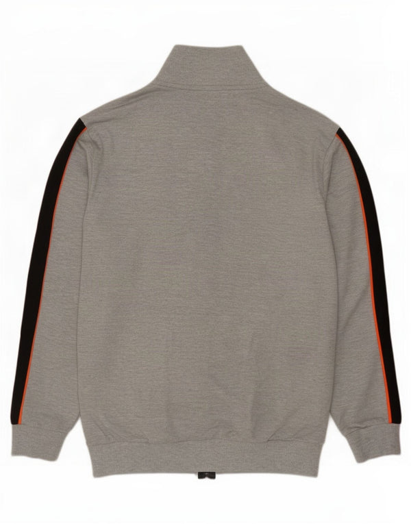 Kappa Mens Treino Top Jacket Grande Cinza Colourblock Poliéster