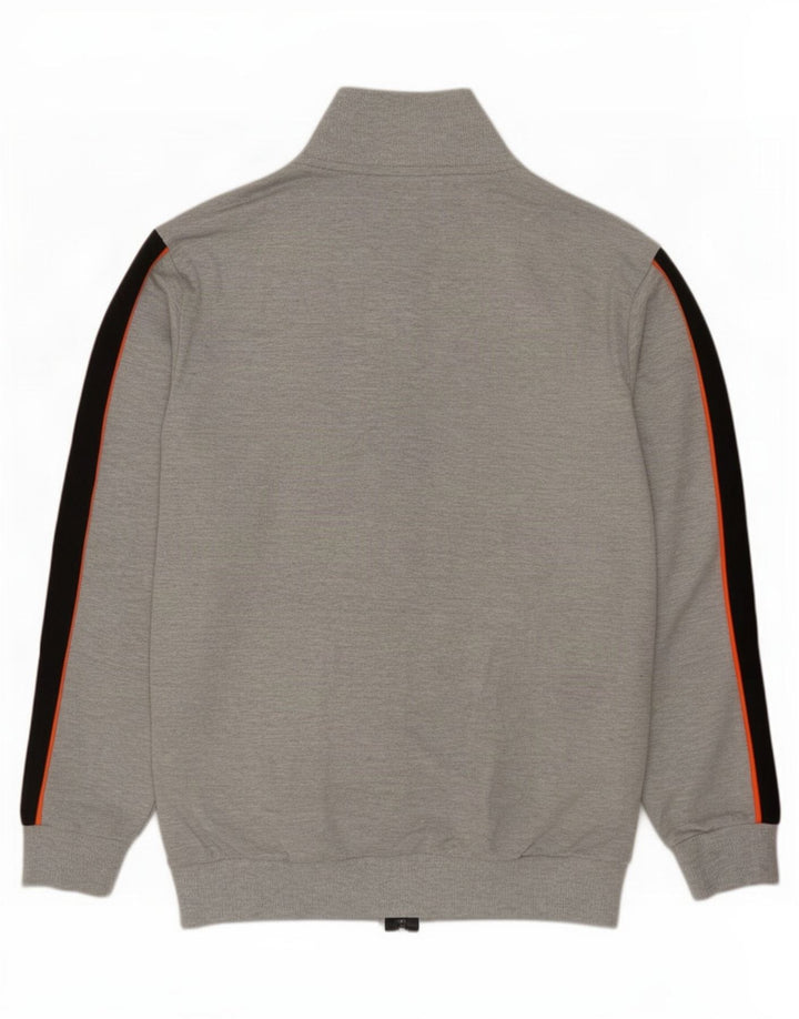 Kappa Mens Treino Top Jacket Grande Cinza Colourblock Poliéster
