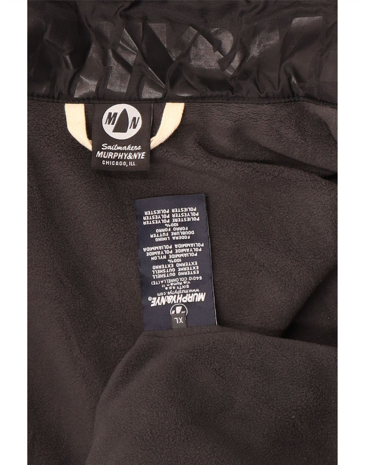 Jaqueta corta-vento masculina Murphy & Nye Reino Unido 42 XL preto nylon