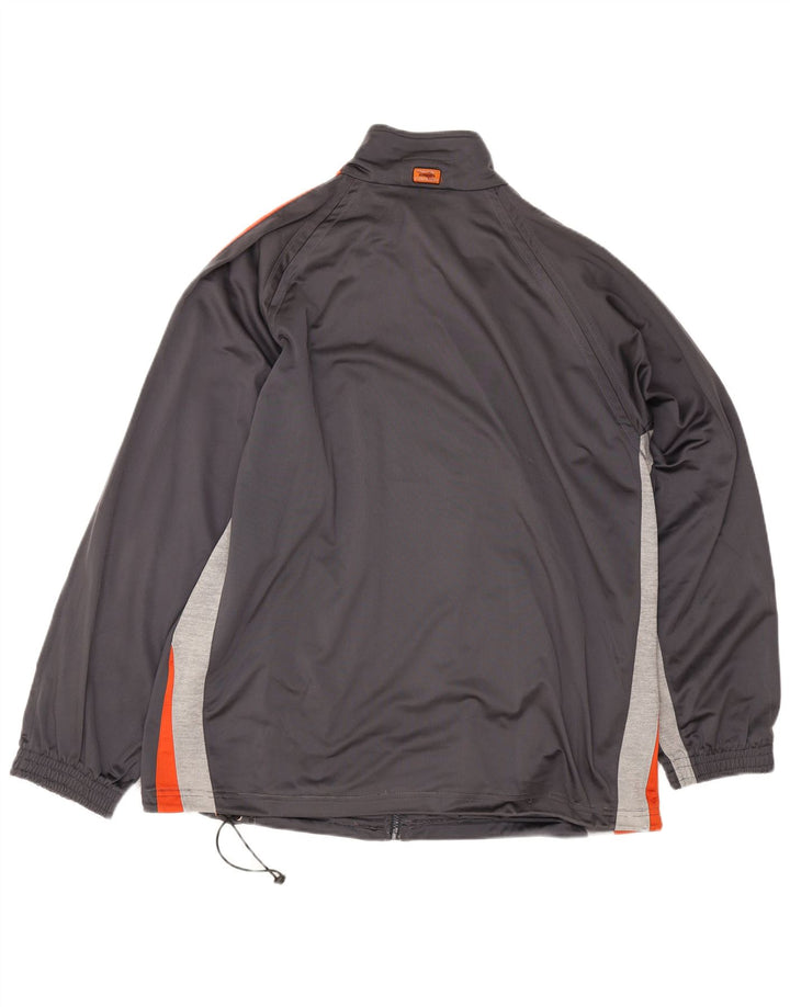 Diadora Mens Tracksuit Top Jacket UK 46 2XL Cinza Colourblock Poliéster