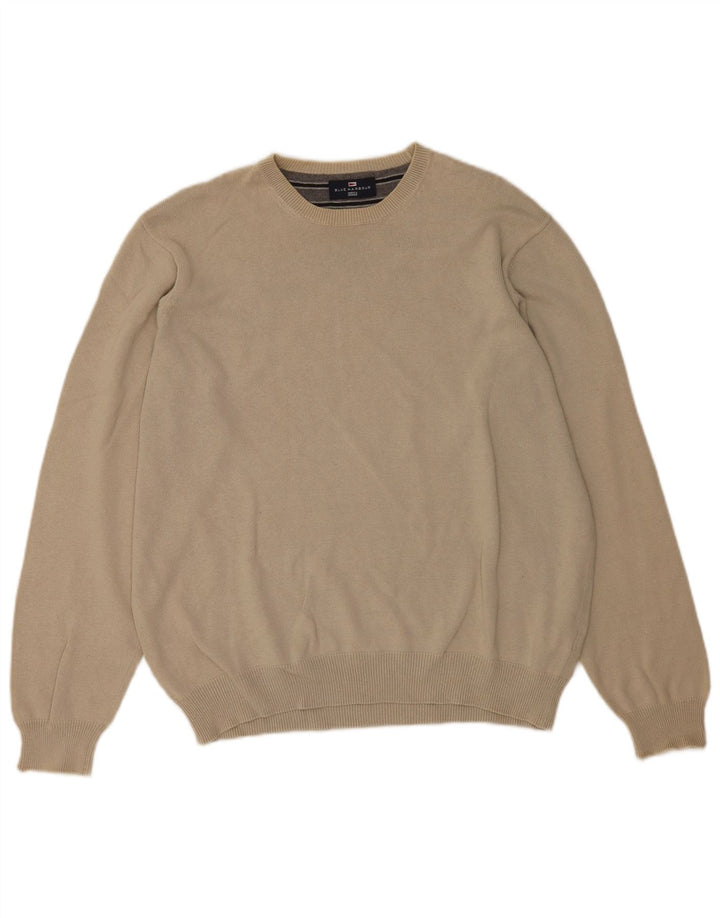 Suéter masculino Marks & Spencer com gola redonda Reino Unido 41/43 grande cinza