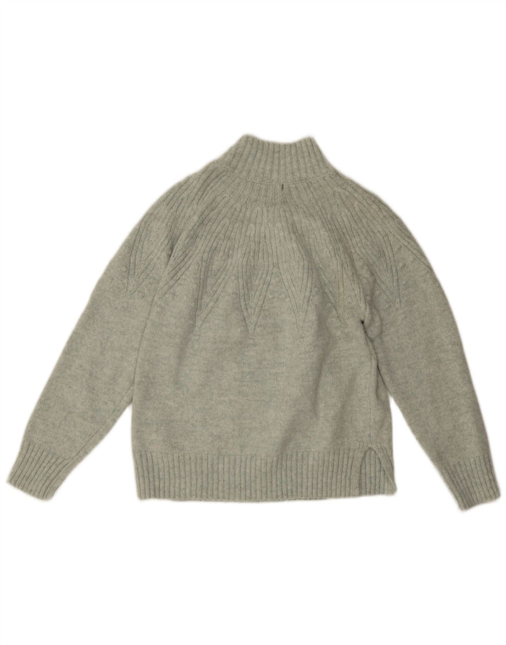 Suéter feminino Marks & Spencer com gola tartaruga Reino Unido 14 verde médio