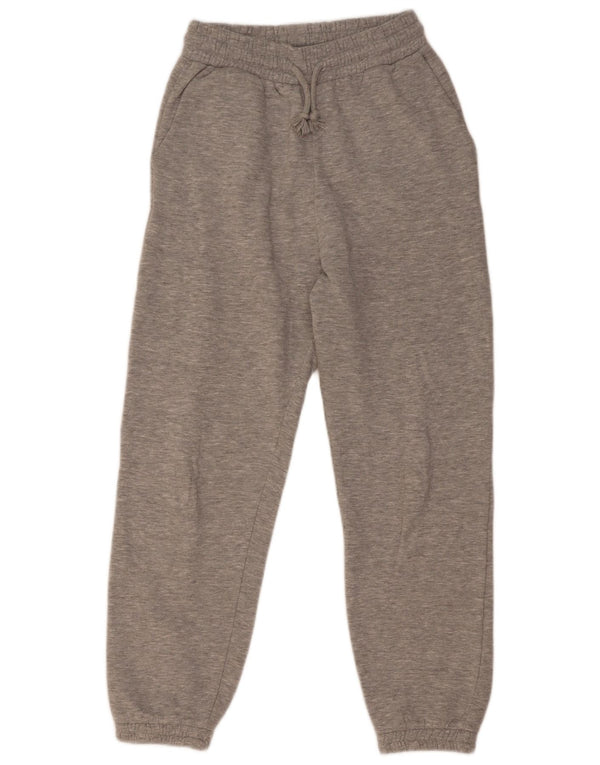 Calça de treino feminina Zara Joggers UK 8 pequeno algodão cinza