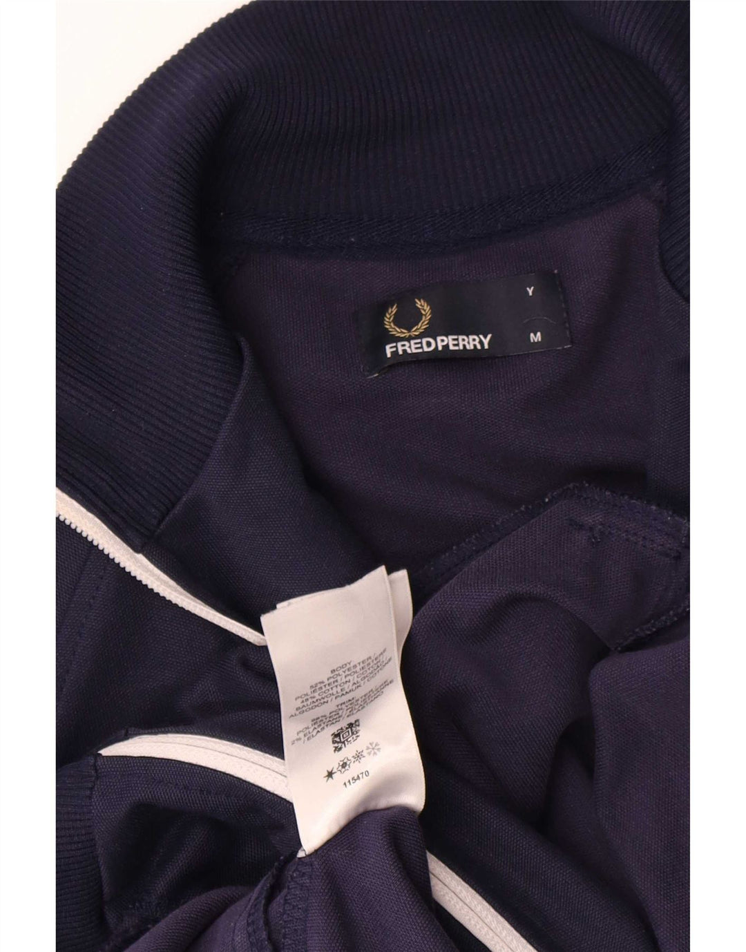 Jaqueta de treino Fred Perry Boys 11-12 anos médio azul marinho