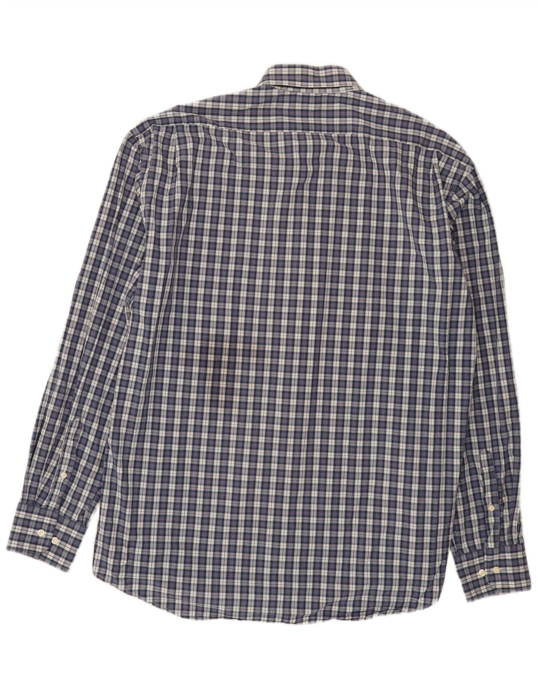 Camisa masculina de ajuste regular Best Company 2XL algodão xadrez azul marinho