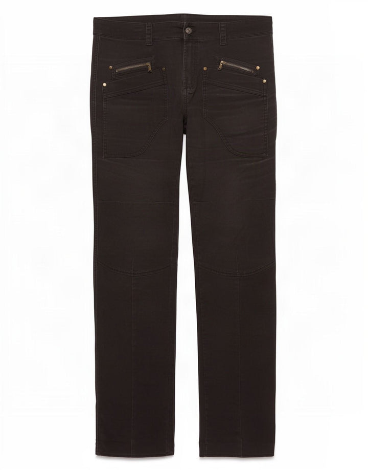 Calça casual reta masculina Benetton W34 L33 cinza