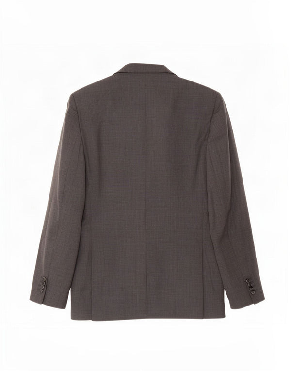 Marks & Spencer Mens Long 2 Button Blazer Jacket UK 44 XL Grey Flecked