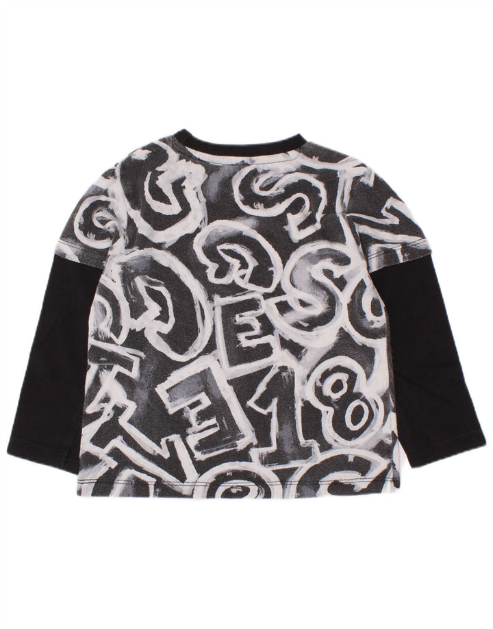 Guess Baby Boys Gráfico Top Manga Comprida 18-24 Meses Preto
