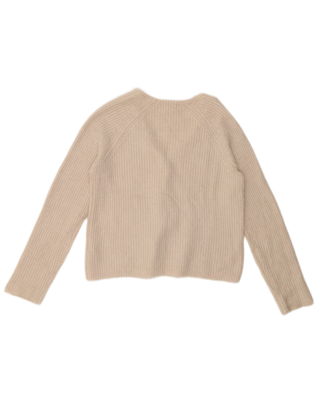 Suéter cardigã feminino FAT FACE cropped grande Reino Unido 10 pequeno nylon branco