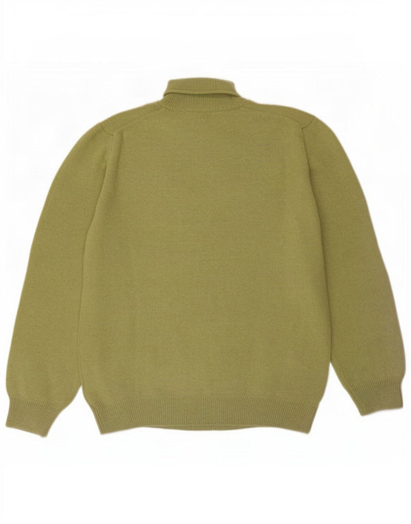 Suéter masculino Henry Cottons com gola redonda XL lã virgem verde