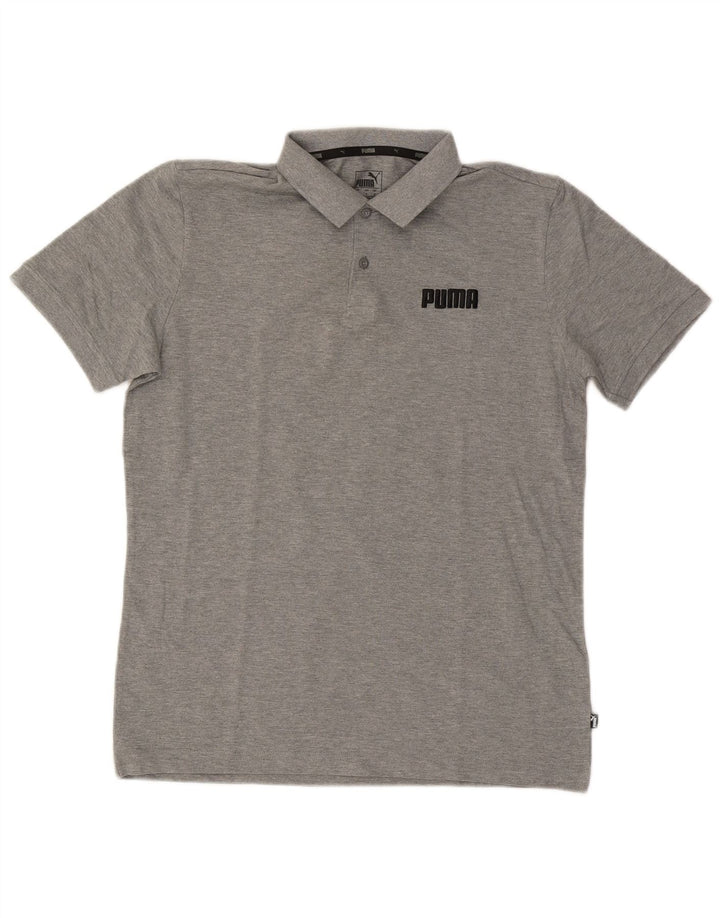 Camisa polo masculina PUMA cinza médio