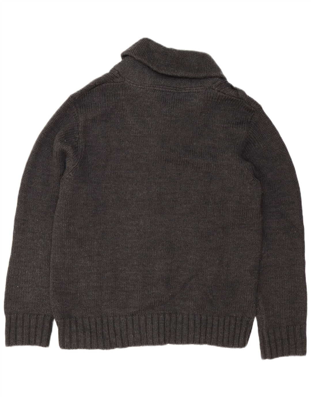 MARKS & SPENCER Suéter masculino autograph com gola xale grande cinza