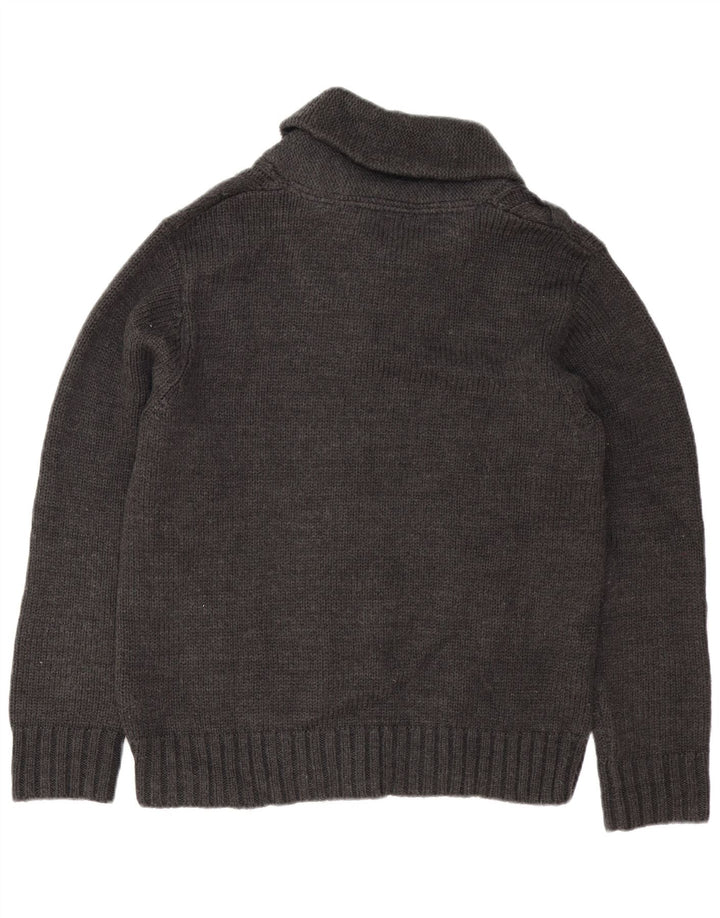 MARKS & SPENCER Suéter masculino autograph com gola xale grande cinza