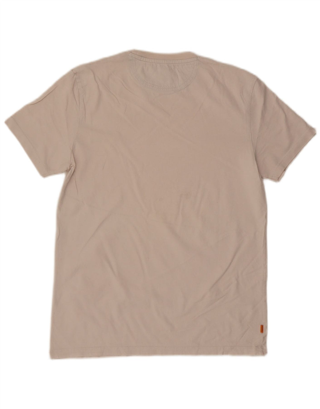 Timberland Camiseta Masculina Slim Fit Top Médio Off White