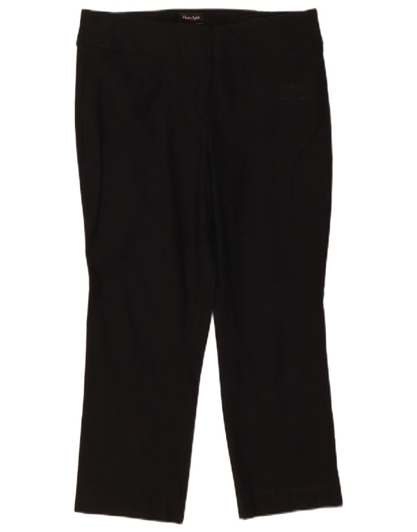 Calça capri feminina Phase Eight UK 12 médio W32 L23 algodão azul marinho