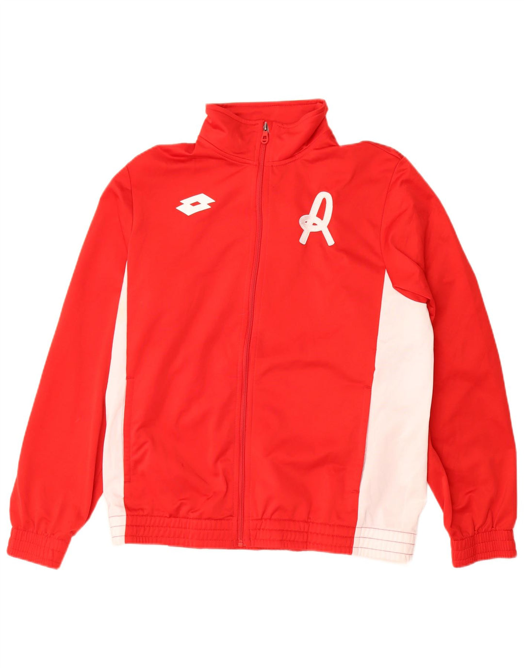 Lotto Mens Graphic Tracksuit Top Jacket Médio Vermelho Colorblock Poliéster