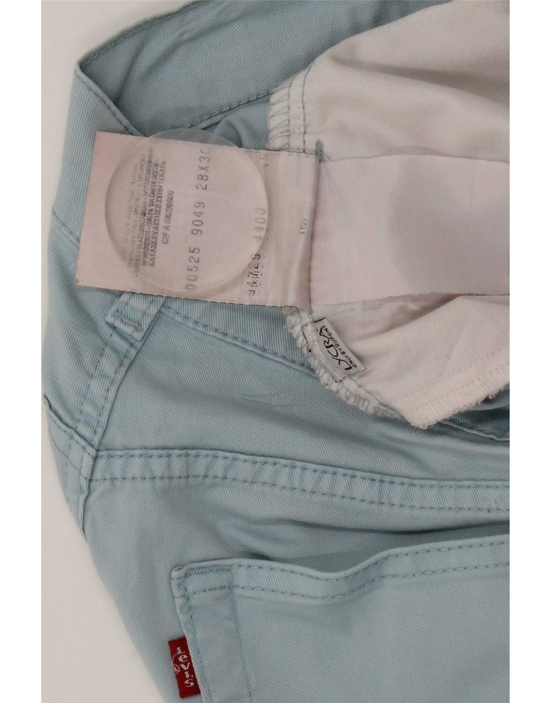 Calça casual feminina Levi's Bootcut W28 L30 algodão azul