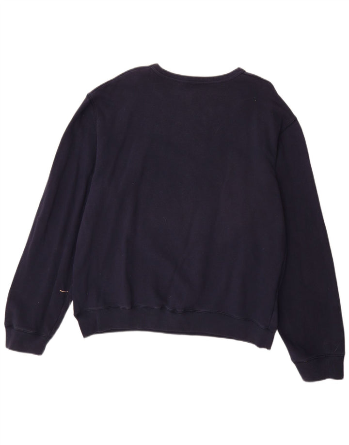 LEVI'S moletom gráfico masculino jumper grande algodão azul marinho