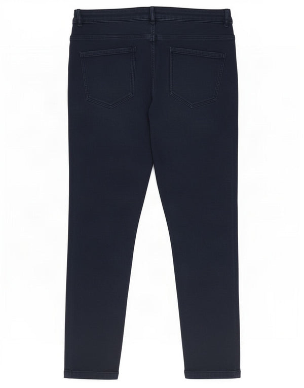Zara Womens Crop Slim Jeans EU 46 2XL W36 L25 Azul Marinho Algodão