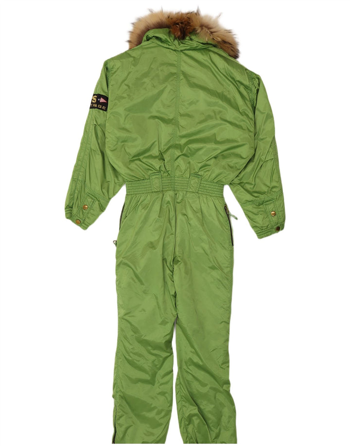 Macacão de esqui com capuz feminino Outrage UK 14 poliéster verde grande