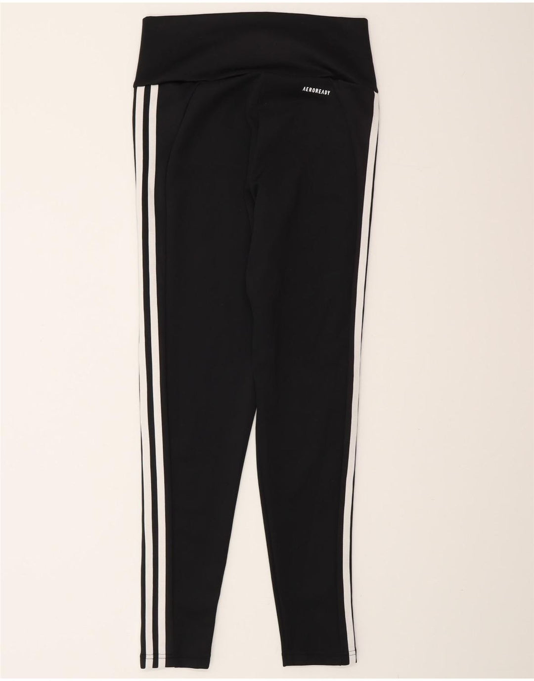 Leggings Adidas Aeroready Femininas UK 8/10 Pequenas Poliéster Preto