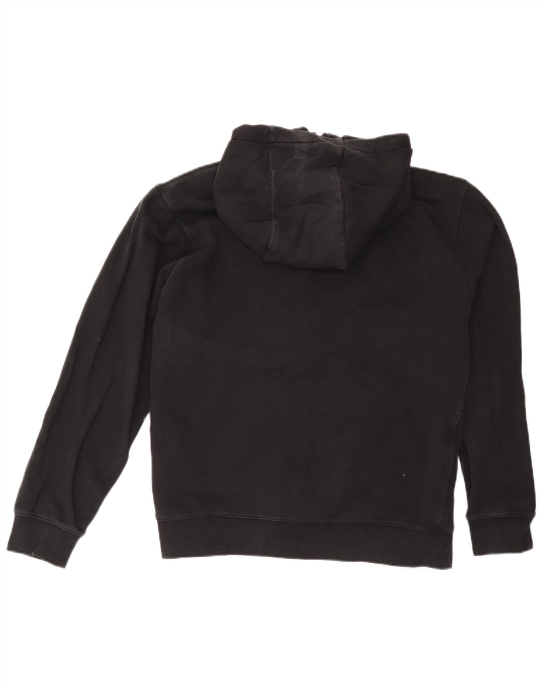 Suéter Nike masculino com capuz e zíper grande de algodão preto