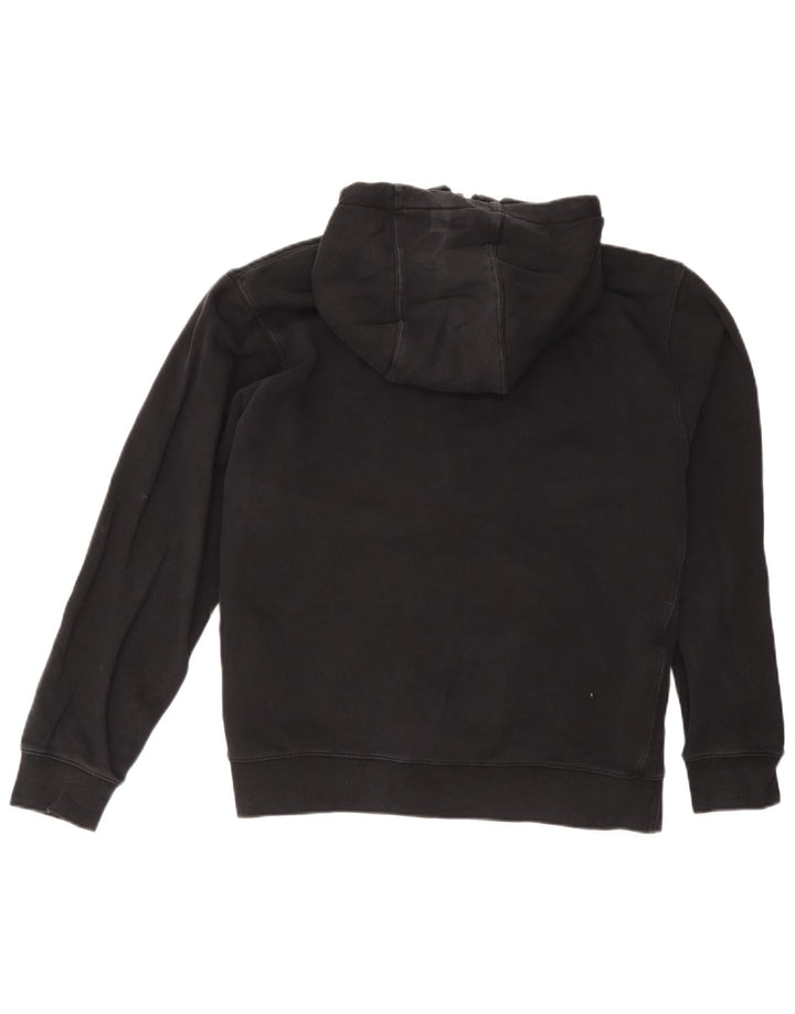 Suéter Nike masculino com capuz e zíper grande de algodão preto