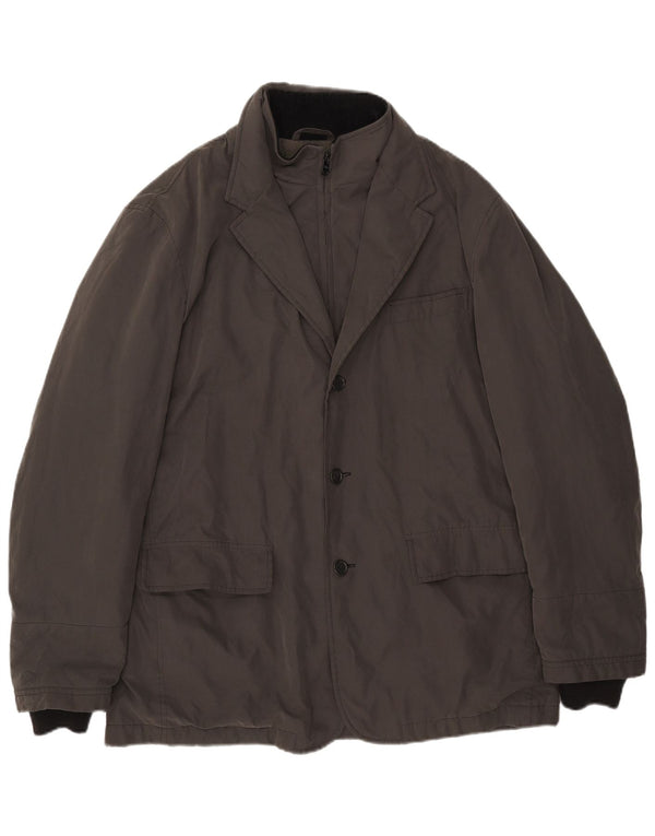 Jaqueta corta-vento masculina Fay UK 42 XL poliéster cinza