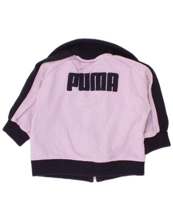 Jaqueta Puma Baby Girls Graphic Tracksuit 6-9 meses Roxo Colorblock
