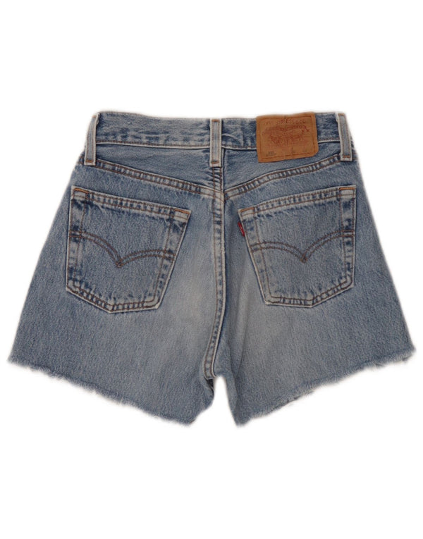 Shorts jeans feminino Levi's 501 W26 pequeno azul