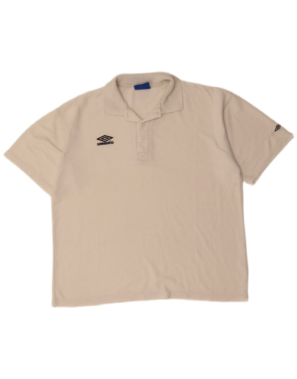 Camisa polo masculina UMBRO XL algodão branco