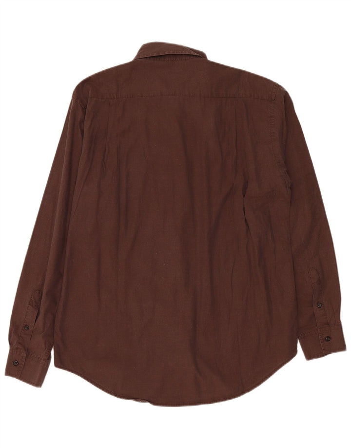 Camisa masculina Benetton média algodão Borgonha