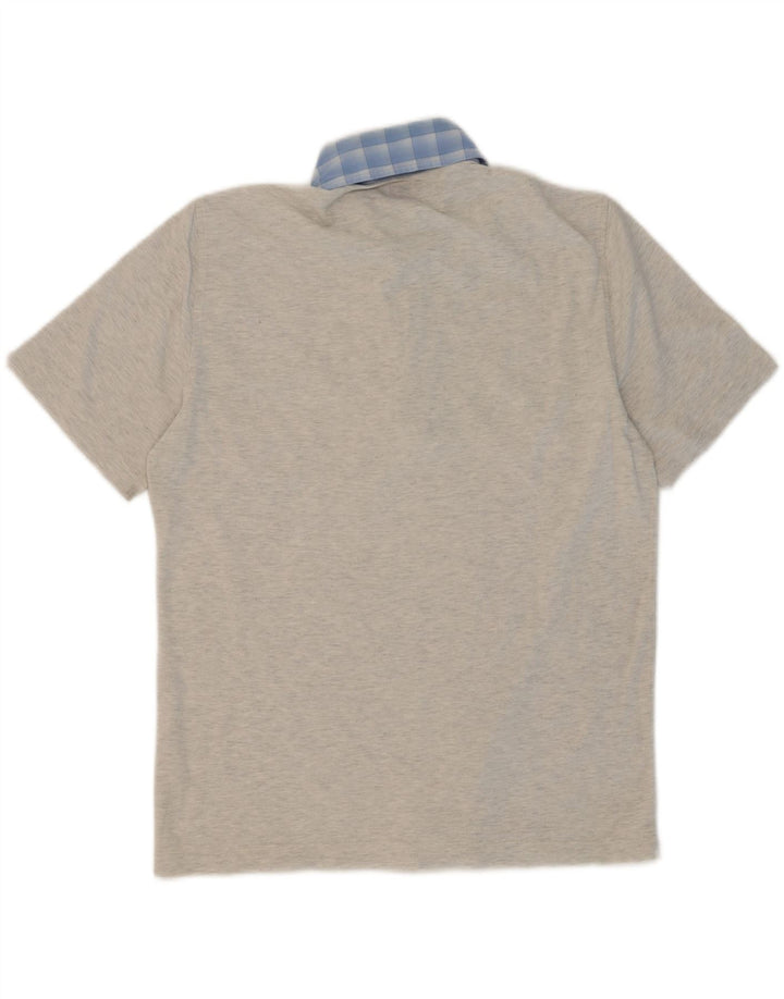 HENRY COTTONS Mens Polo Shirt Large Grey Cotton Vintage Henry Cottons and Second-Hand Henry Cottons from Messina Hembry 