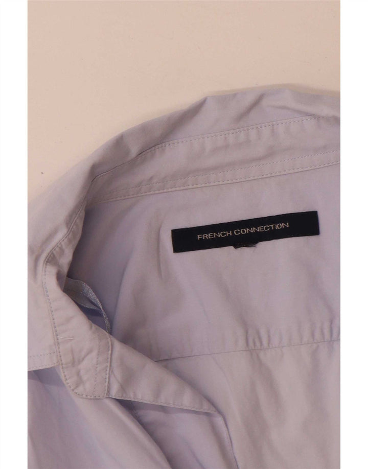 Camisa pulôver feminina French Connection Reino Unido 14 grande azul