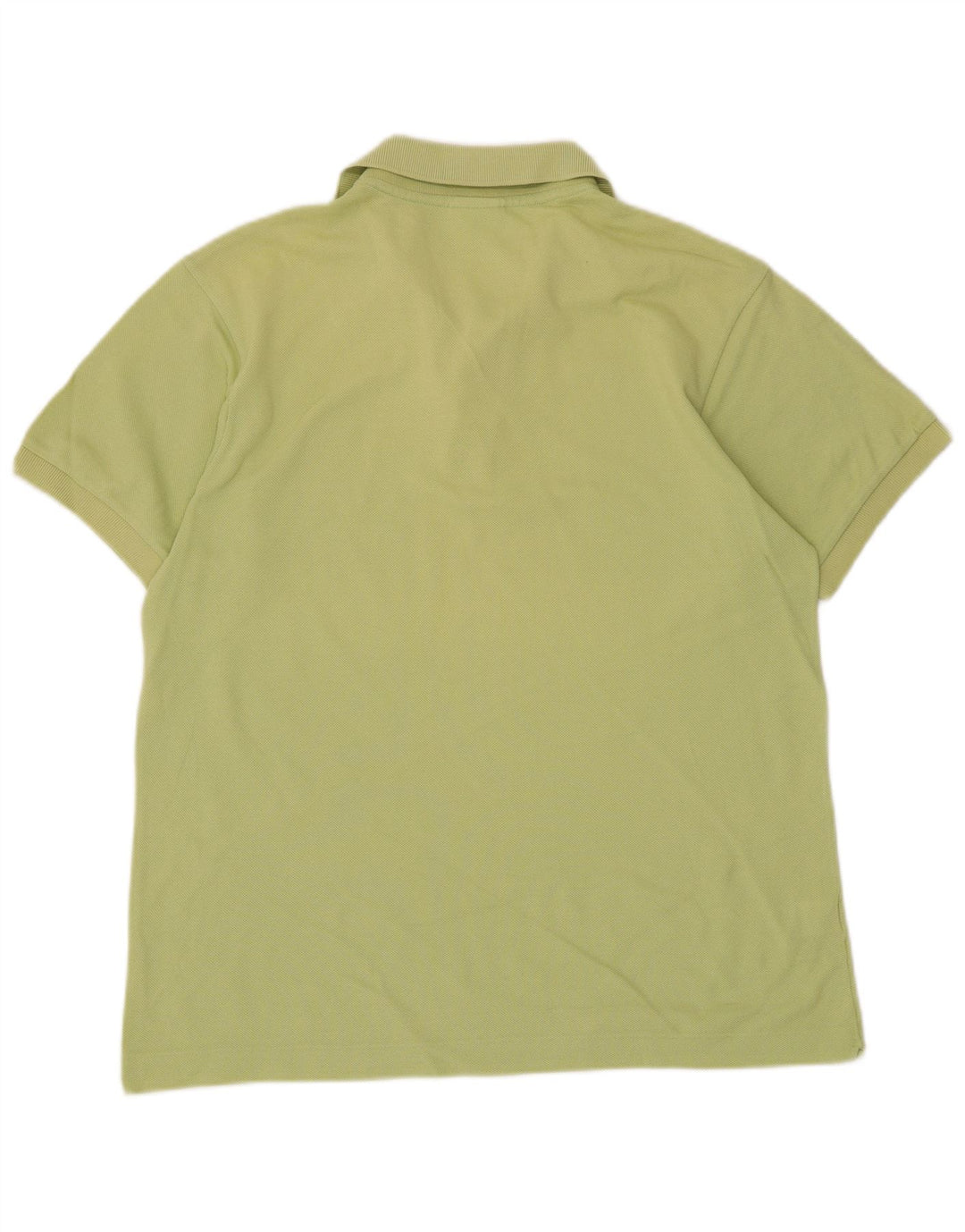 Camisa polo masculina Lacoste tamanho 4 algodão verde médio