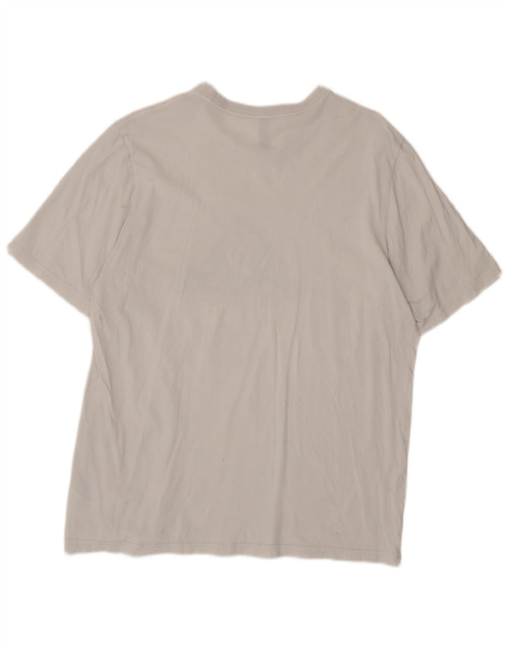 Camiseta Adidas Masculina Graphic Top Grande Algodão Cinza