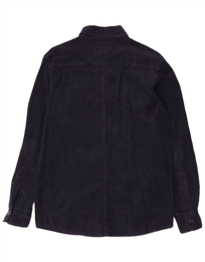 Camisa masculina de veludo Superga médio azul marinho algodão