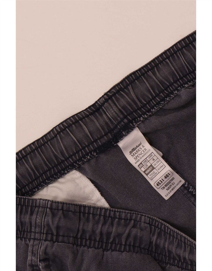Shorts esportivos masculinos Marks & Spencer grandes de algodão azul marinho