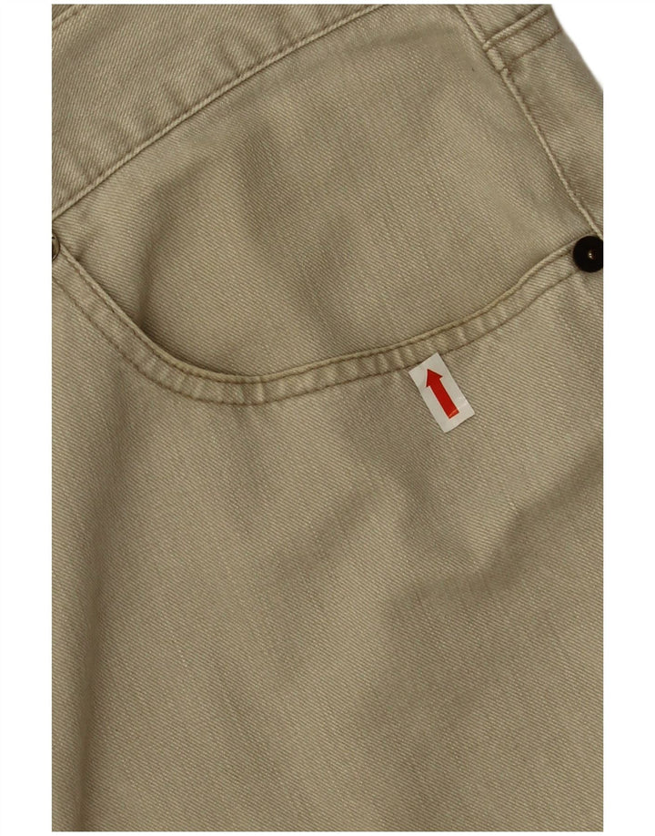 Calça jeans reta masculina Armani W36 L28 algodão bege