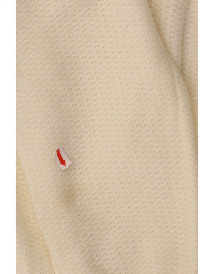 VINTAGE Womens Boat Neck Jumper Sweater UK 16 Large Off White Vintage Vintage and Second-Hand Vintage from Messina Hembry 