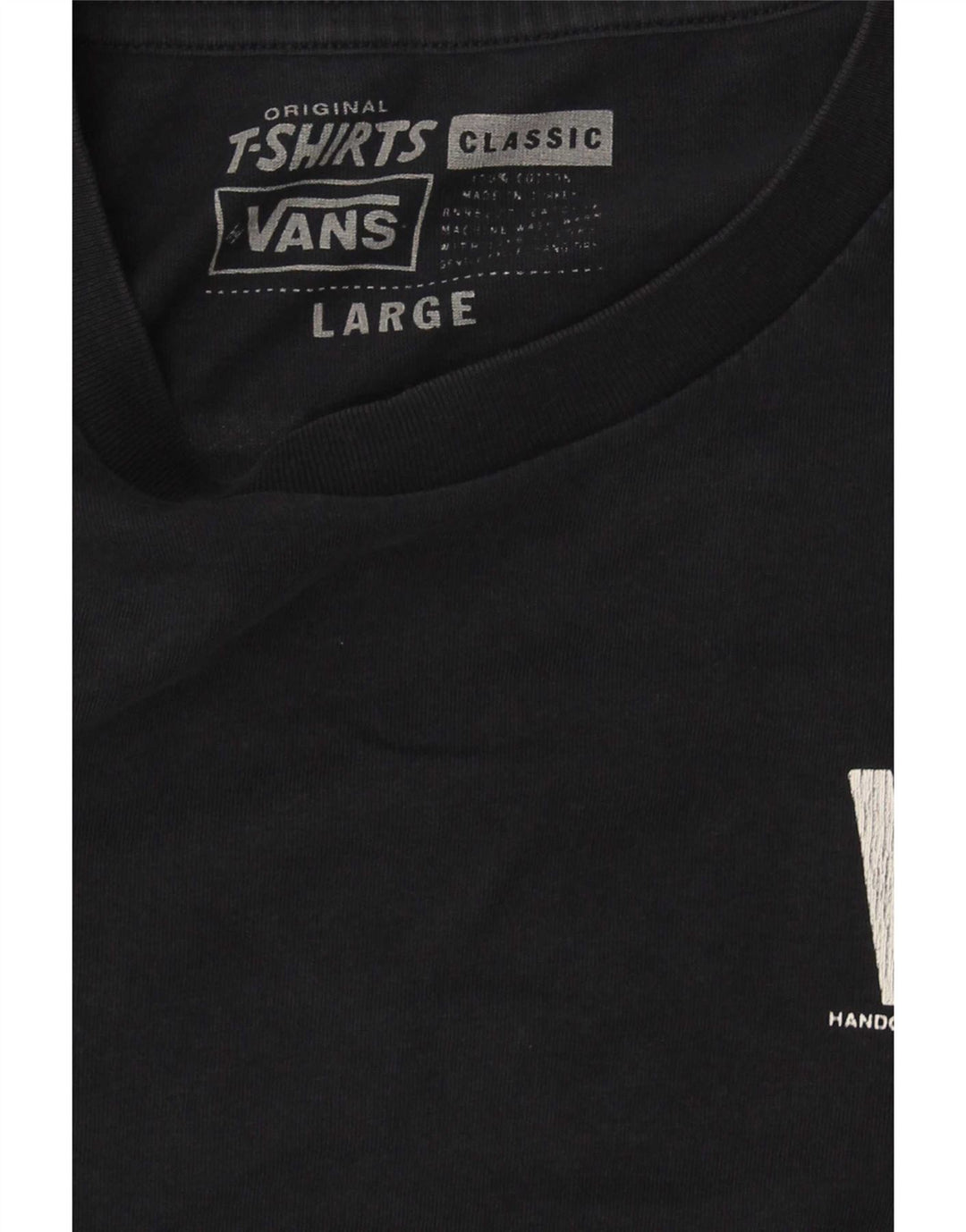 Camiseta masculina Vans Graphic grande algodão azul marinho