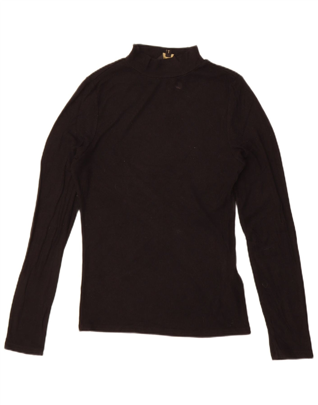 Top feminino Ted Baker manga comprida tamanho 2 viscose preta pequena