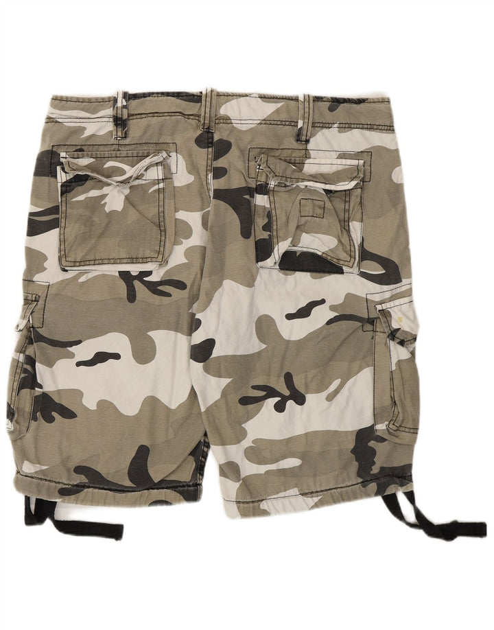 Shorts cargo masculino SURPLUS TEX XL W40 algodão camuflado verde